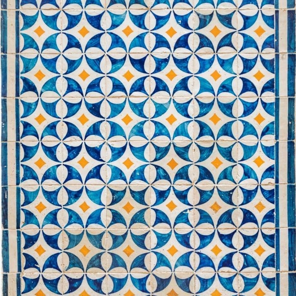 Azulejo Tile Statement Earrings - Picture 11 of 13